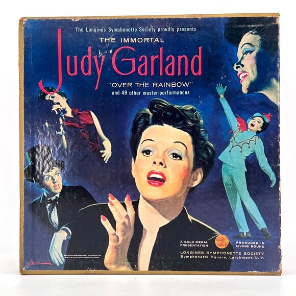 The Immortal Judy Garland Over The Rainbow Vinyl Record 5 Album Box Set 50 Songs - Picture 1 of 16